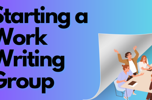 Cover tile for Starting a Work Writer Group article.