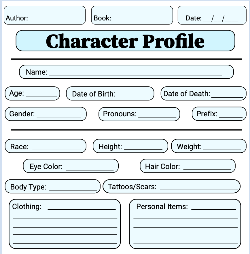 Preview image of Character profile